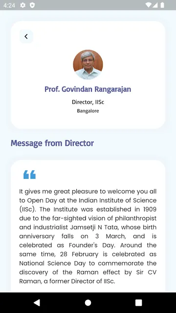 IISc Open Day Event 2026 screenshot 3
