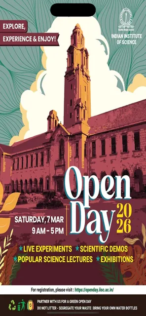 IISc Open Day Event 2026 screenshot 1