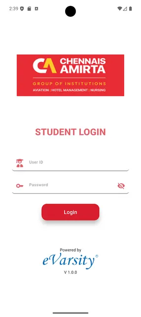 Chennais Amirta Student Portal screenshot 1