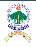 The Tamil Nadu Dr. M.G.R. Medical University logo