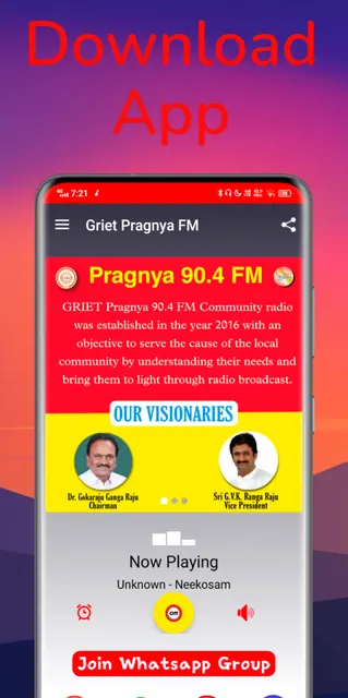 GRIET  Pragnya 90.4 FM screenshot 3