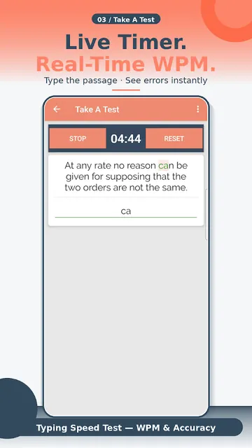 Typing Speed Test For Exam screenshot 4