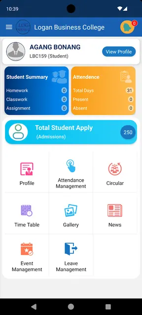 Genius University ERP screenshot 3