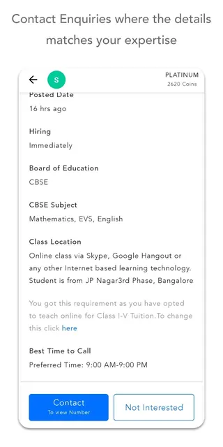 UrbanPro for Tutors screenshot 5