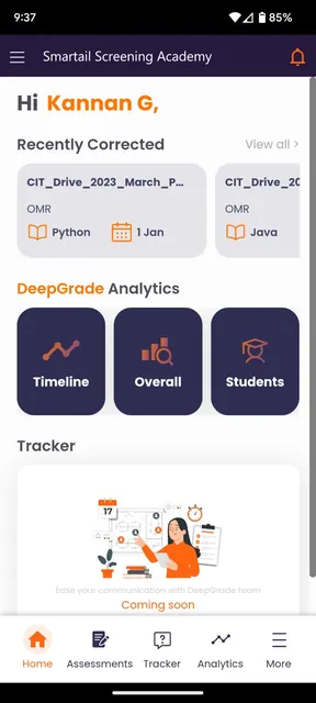 DeepGrade screenshot 2