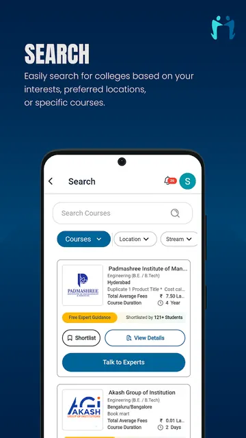 College, Job, & Meetup search screenshot 3