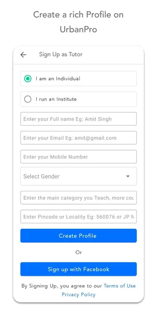 UrbanPro for Tutors screenshot 2