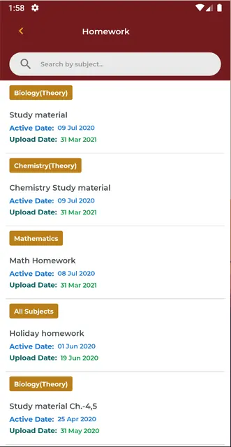 HES Application screenshot 2