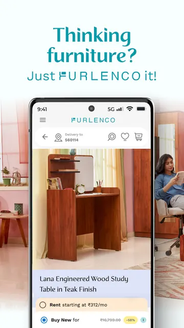 Furlenco: Rent & Buy Furniture screenshot 1