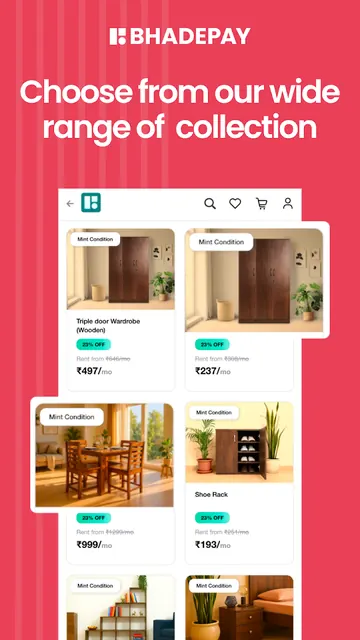 BhadePay: Furniture On Rent screenshot 2