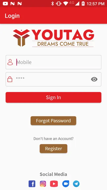 YOUTAG: Recharge, Bill Payment screenshot 1
