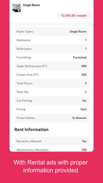 Rentrow India Online Rental Ad screenshot 3