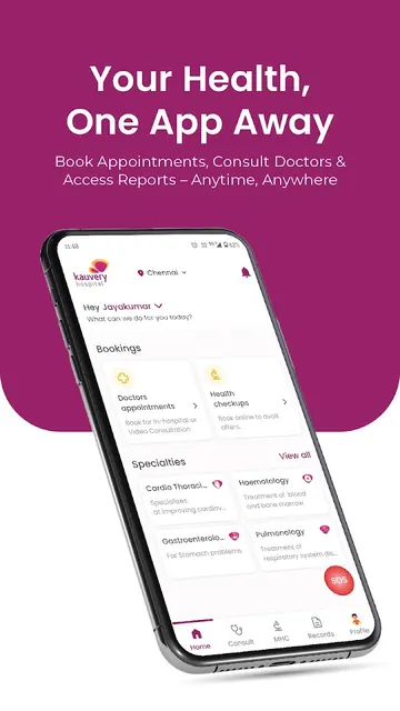Kauvery Kare: Patient App screenshot 1