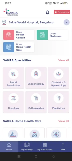 Sakra Patient App screenshot 1