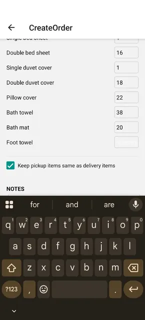 Linengrass - Customer app screenshot 1