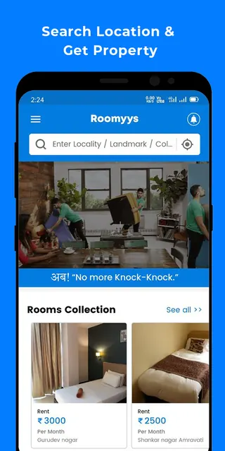 Roomyys: Rent Room, Flat, PG,  screenshot 1