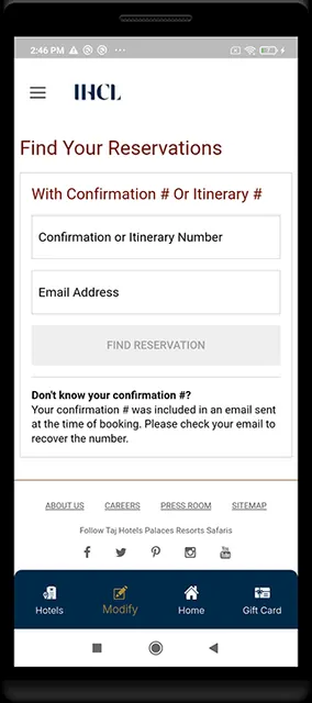 Taj Hotels Resorts and Palaces screenshot 3