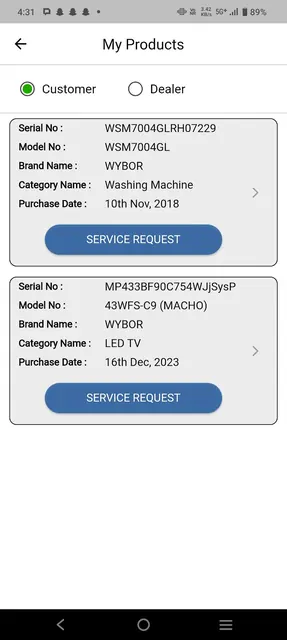 Wybor Customer screenshot 4