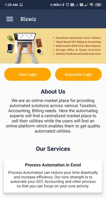 BizWiz screenshot 1