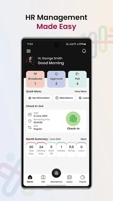 HR HUB: HRMS & Payroll App screenshot 1