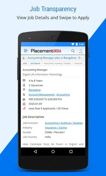 PlacementIndia.com- Job Search screenshot 6