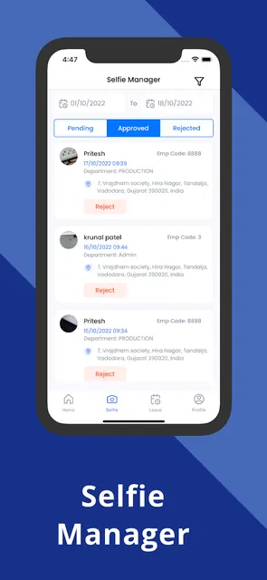 Team Office - Attendance App screenshot 3