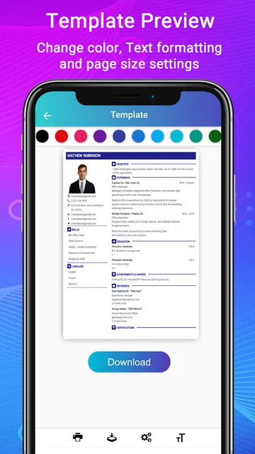 Resume - Intelligent CV maker screenshot 3
