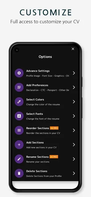 cvDragon Resume App: Create CV screenshot 5