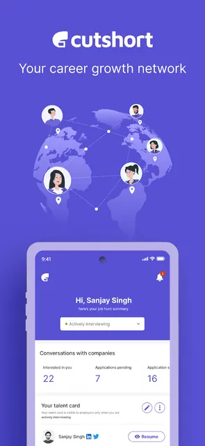 Cutshort: Tech Job Search App screenshot 1