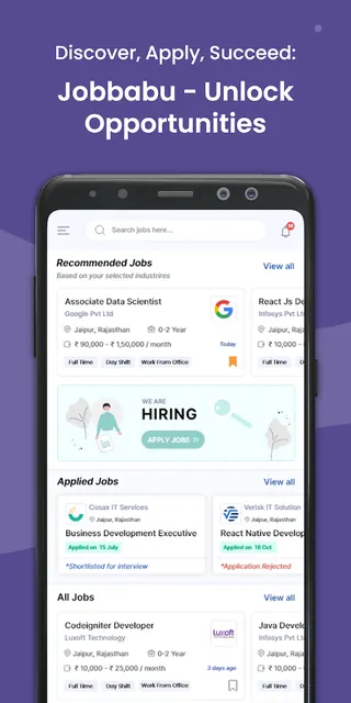 Job Babu - Job Search App screenshot 2