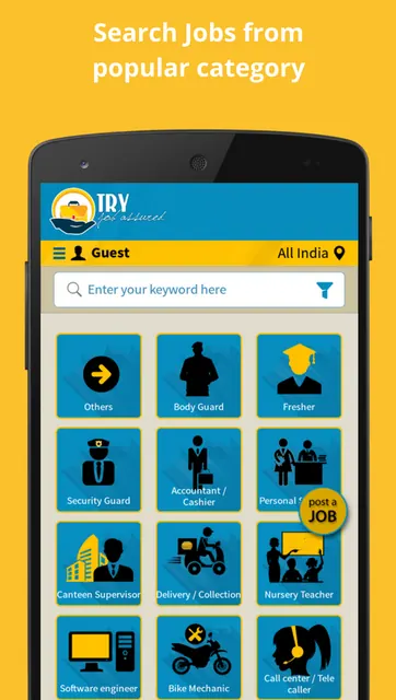 Try Jobs  - Job Search  app an screenshot 1