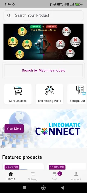 Lineomatic e-shop screenshot 2