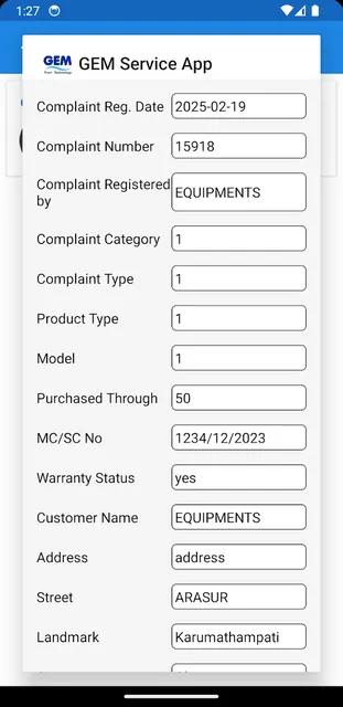 GEM Service App screenshot 6