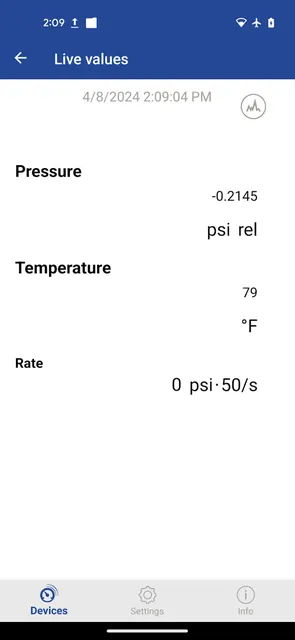 myWIKA device screenshot 6