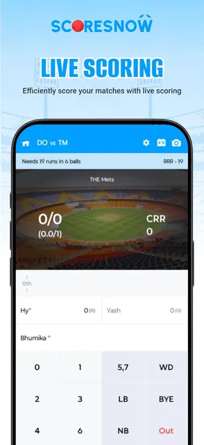 ScoresNow -Cricket Scoring App screenshot 2