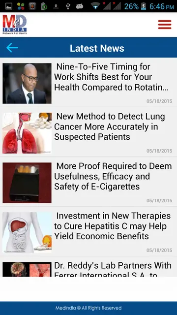 Medindia Health News screenshot 4