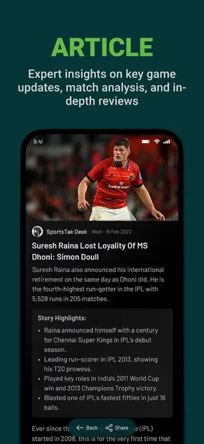 SportsTak: Your MultiSport App screenshot 2