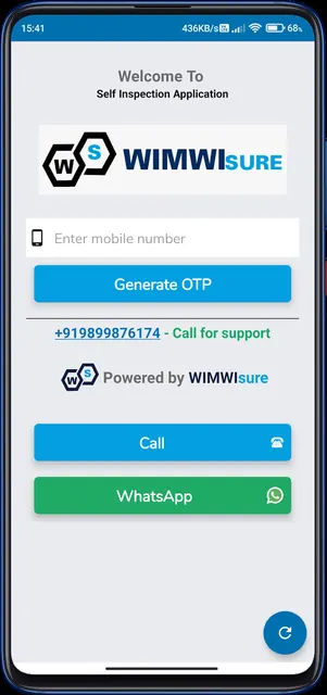 Customer WIMWIsure screenshot 2