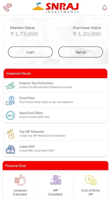 SNRAJ Investments screenshot 2