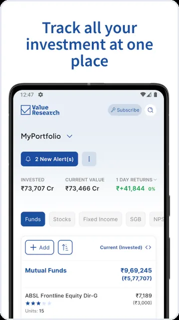 Value Research screenshot 2