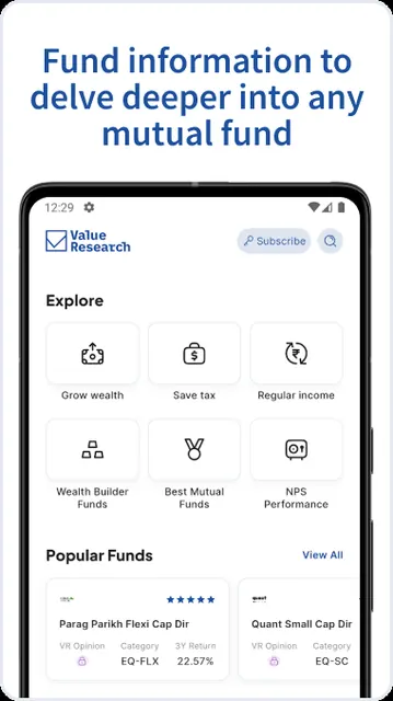 Value Research screenshot 1