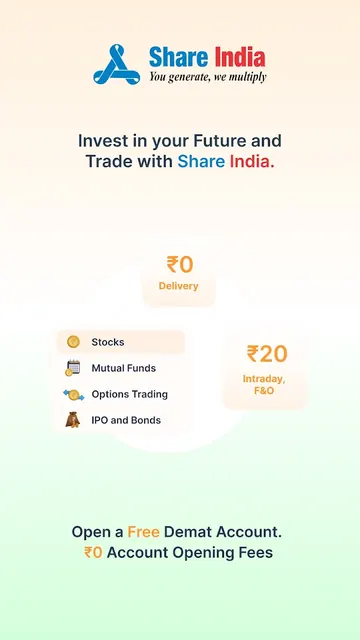 Share India: Demat,Stocks,IPO screenshot 1