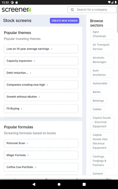 Screener screenshot 6