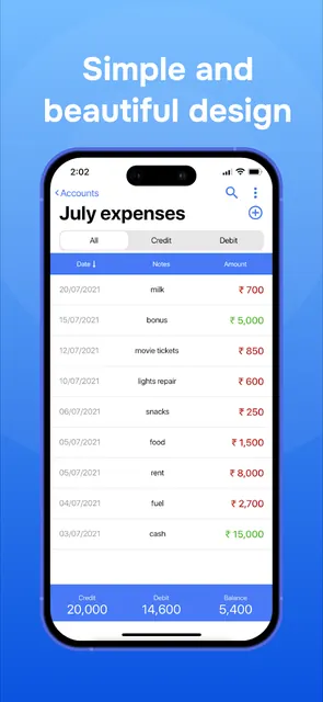 Account & Expense Manager screenshot 2