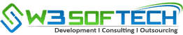 W3Softech India logo
