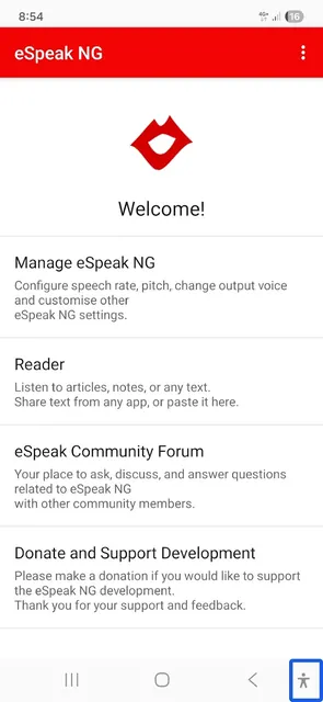 eSpeak NG Text-to-Speech screenshot 1