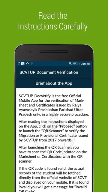 SCVTUP Doc Verify screenshot 2