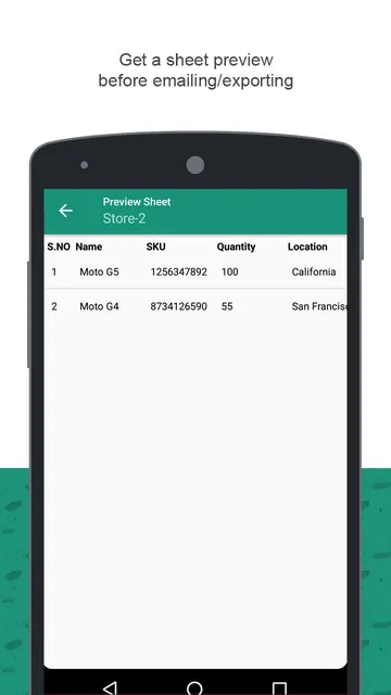 Barcode to Sheet screenshot 4
