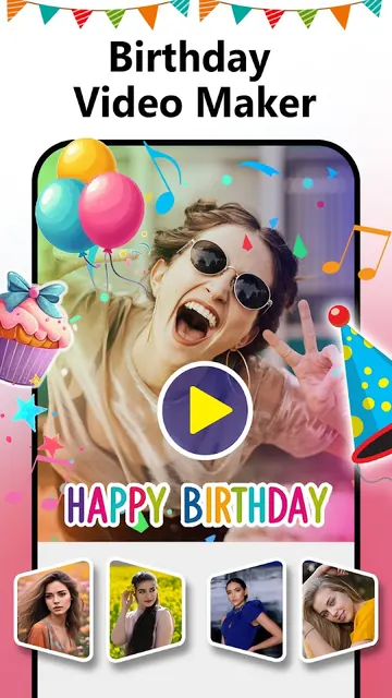 Birthday Video Maker with Song screenshot 3