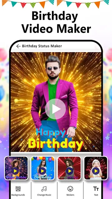 Birthday Video Maker with Song screenshot 1